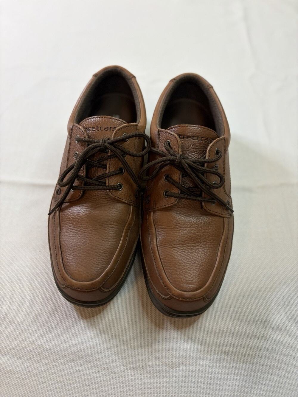 Streetcars Shoes Men’s Size 11 M Brown Leather Moc Toe Lace Up Comfort Oxfords